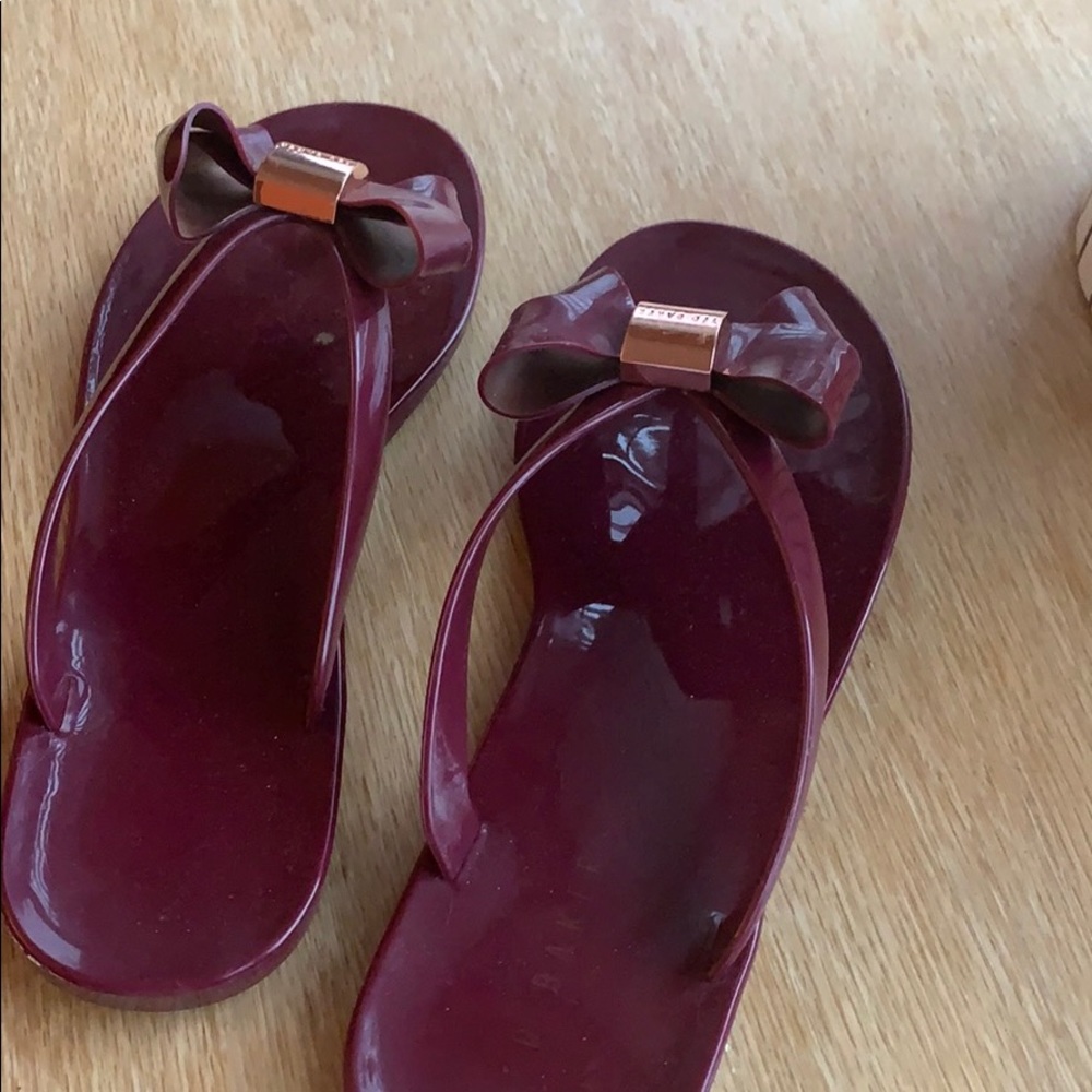 Burgundy Ted Baker sandals!
